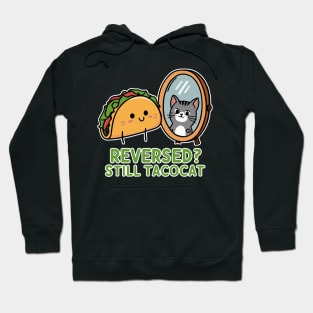 Tacocat Palindrome Fun: Adorable Cartoon Taco & Mirror-Image Cat for Engaging Children's Content and Designs Hoodie